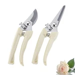 Leize Flower Scissors Set, Pack Premium Thickened Stainless Steel CREAM2P. Fixed Price $14.99.