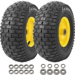 (2-PACK) 13X5.00-6 Front Tire And Wheel Assembly, 4-PLY Tubeless Turf Wi.... Fixed Price $94.61.