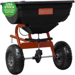 Tow Broadcast Spreader 85 Lbs Capacity 10 Ft Black Orange. Fixed Price $193.99.