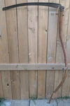Vintage Hay Scythe 56" Long Farm Tool Sickle W/ 27" Metal Blade True Temper. Fixed Price $103.87.