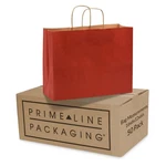Prime Line Packaging Red Christmas Gift Bags, Kraft With Handles, Larg. Fixed Price $102.28.