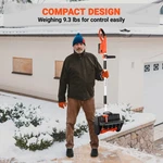 Voltask Cordless Snow Shovel, 24V 550W Motor, 13-INCH Clearing Width, Adjustable. Fixed Price $59.40.
