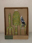 Smith & Hawken Garden Tool Set Aluminum Pruner Cultivator Trowel Green Floral. Fixed Price $20.00.