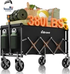 Collapsible Wagon Cart Foldable Beach With All-terrain Wheels 380 Lbs. Fixed Price $54.35.