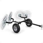 Yard Tuff Acreage Rake, 4 Tine Steel Tow Behind Dethatcher For Lawn & Garden,.... Fixed Price $380.35.