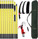 30 Ft Manual Pole Saw For Tree Trimming, Extendable Pruning With Sharp Steel. Fixed Price $126.38.