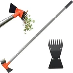 Cklt 2-IN-1 Garden Hoe And Weed Puller Rake, 60 Inch Adjustable Long Black. Fixed Price $39.77.