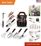 Tool Set, 9 Piece Stainless Steel Heavy Duty Gardening With .... Fixed Price $53.59.