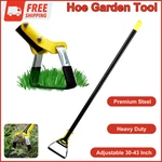 Garden Tool, Adjustable Long Handle Scuffle Hula Weeding Stirrup Hoe, 30-43". Fixed Price $29.02.