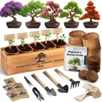 Bonsai Kit For Beginners - 5 Japanese Trees, Tools & Planters, Gift. Fixed Price $51.79.