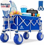 Beach Wagon With Big Wheels - 400LBS Heavy Duty Foldable All Terrain Cart 9. Fixed Price $270.57.