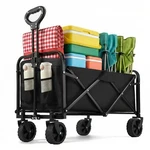Pasamic Collapsible Wagon 220 Lbs, Heavy Duty Carts Foldable, Portable .... Fixed Price $53.95.