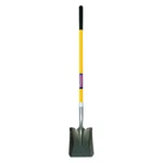 Westward 14 Ga Square Point Shovel, Steel Blade, 47-1/2 Yellow Fiberglass. Fixed Price $35.90.