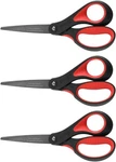 Livingo 8" Premium Scissors For Office, Multipurpose Titanium 3 Red/black. Fixed Price $26.16.