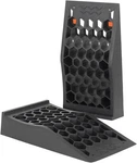Ouleme Low Profile Car Service Ramp With Anti-slip Pads, L17 (2 Pack), Black. Fixed Price $62.76.