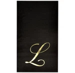 Gift Boutique 100 Gold Monogram Black Guest Napkins Letter Disposable Pa. Fixed Price $34.89.