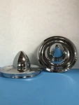 (2) Bullet Steel Center Caps For The American Racing Smoothie Wheels 7.5"OD. Fixed Price $65.50.