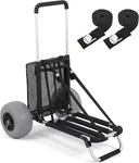 Sekey Beach Wagon, 12IN Sand Wheels, Collapsible Cart, Heavy Duty, Black. Fixed Price $197.25.