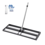 Effortless Lawn Leveling Rake, 30'' X 10'' Stainless Steel With Roller & Adju.... Fixed Price $77.96.