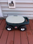 Step 2 Rolling Garden Grass Hopper Yard Cart Utility Seat Storage Multi Purpose. Fixed Price $30.00.
