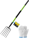 Forcolid Pitch FORK-57 Inch 5-TINE Steel Garden Heavy Duty, Mulch With Cush. Fixed Price $70.91.