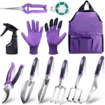 Gardening Tool Set - 11 Piece Aluminum Alloy Steel Hand Starter Kit With. Fixed Price $34.99.