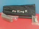Bbq Grill Brush & Scraper Pit King 'new' Stainless Steel Hduty Bristle Free 18'. Fixed Price $7.95.