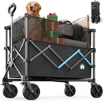 Homebetta Collapsible Wagon Cart, 450LBS Heavy Duty With Brake. Fixed Price $102.99.