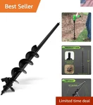 Versatile 3"X36" Auger Drill Bit Heavy-duty Tool For Gardens And Installations. Fixed Price $62.69.