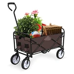 Yssoa Rolling Collapsible Garden Cart - Brown. Fixed Price $82.57.