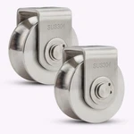 2PACK Pulley Block 304 Stainless Steel Roller, Inch Heavy Duty Duplex. Fixed Price $26.40.