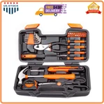 Cartman 39 Piece Set General Household Hand Kit With Toolbox Storage Case. Fixed Price $35.63.