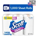 Scott 1000 Toilet Paper, 12 Rolls, 1,000 Sheets. Fixed Price $14.60.