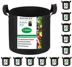 12-PACK 3 Gallon Plant Grow Bags Heavy Duty Thickened Nonwoven Fabric Pots Wi.... Fixed Price $21.85.