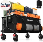 220L Collapsible Wagon Cart Foldable, 38" Extra Large Heavy Duty Folding Beach. Fixed Price $113.43.