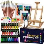 Oil Set For Adults And - Art Supplies Painting Kits With 24 Paints,.... Fixed Price $64.99.