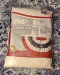 Usa Large Pleated 3 X 6 Fan Bunting Poly/cotton Independence Flag New Package. Fixed Price $14.71.