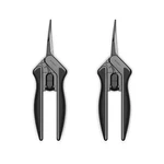 Curved Pruning Shear 6.6", Stainless Steel Blades For Gardening, 2-PACK. Fixed Price $13.99.