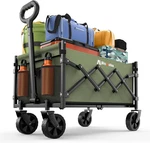 Collapsible With Wheels, 220 Lbs Wagons Carts Foldable Fle. Fixed Price $142.99.