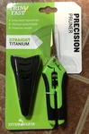 Hydrofarm Precision Titanium Pruner W/ Holster Straight Scissor HGPP400T. Fixed Price $14.00.