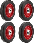 Pingeui 4 Pcs 8 Inch Solid Rubber Tire, Flat Free Black, Red. Fixed Price $46.22.