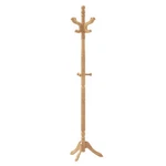 Solid Wood Hall Tree With 11 Hooks And 3 Height Options For Entryway-natural C. Fixed Price $72.89.
