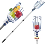Fruit Picker, 13 Ft Pole With Basket, Length Adjustable Apple Orange. Fixed Price $36.43.