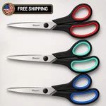 Ibayam 3-PACK 8" Heavy Duty Scissors 2.5MM Sharp Blades Comfort Grip. Fixed Price $25.99.