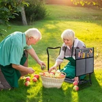 Outsunny Kneeler And Seat, Foldable Gardening Stool Bench, Grey. Fixed Price $34.45.