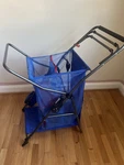 Rio Brands Deluxe Wonder Wheeler Foldable 4-WHEEL Beach Cart Blue WWC6W-19R-1. Fixed Price $41.80.