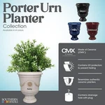 Southern Patio Porter Resin Urn Shaped Planter Elegant Hand-crafted Decoration. Fixed Price $105.00.