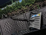 Plastic Snow Shovel/scoop For Removal, Long Handle, Black/gray Blade. Fixed Price $25.89.