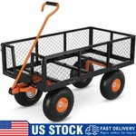 500LBS Steel Garden Heavy-duty Yard Wagons ,lawn Utility Carts. Fixed Price $94.99.