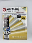 Hygloss Metallic Foil Board 10 Sheets 8.5X11 Gold Silver Craft Paper New. Fixed Price $17.00.